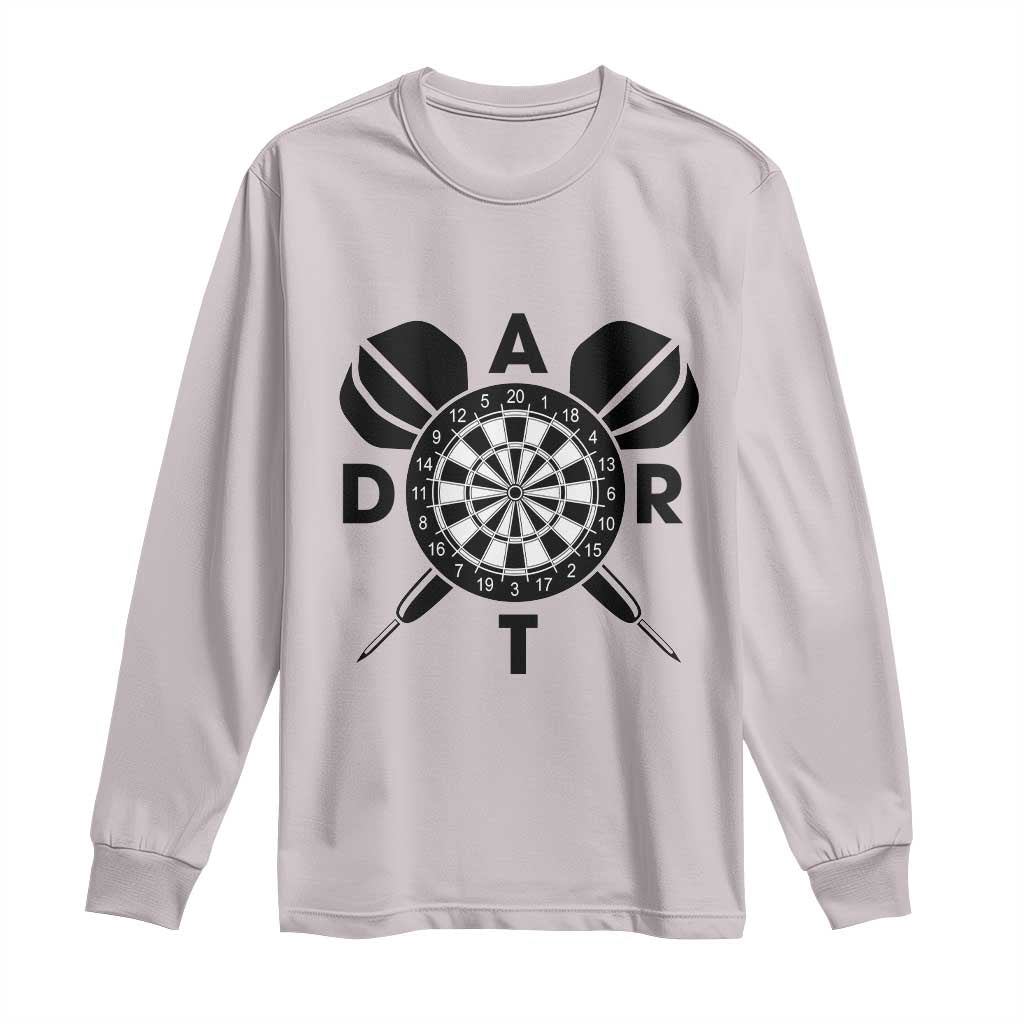 Vintage Dartboard Gift Idea For Dart Lover Long Sleeve Shirt - Wonder Print Shop