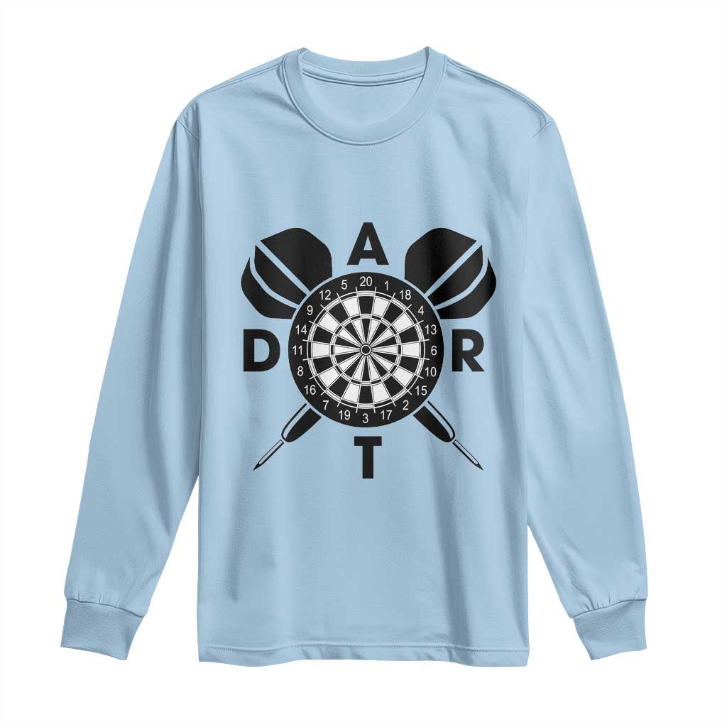 Vintage Dartboard Gift Idea For Dart Lover Long Sleeve Shirt - Wonder Print Shop