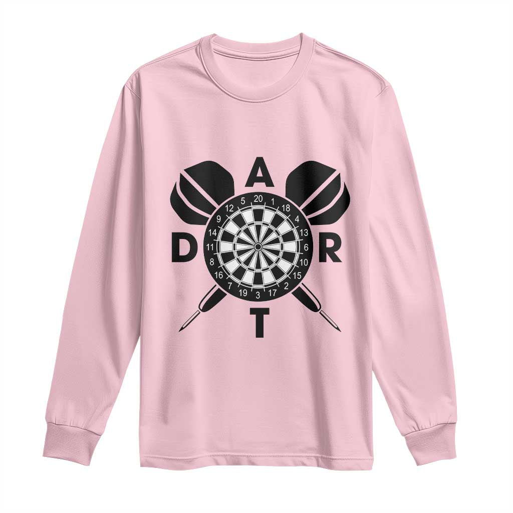 Vintage Dartboard Gift Idea For Dart Lover Long Sleeve Shirt - Wonder Print Shop