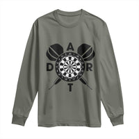 Vintage Dartboard Gift Idea For Dart Lover Long Sleeve Shirt - Wonder Print Shop