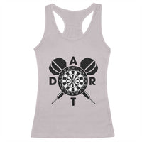 Vintage Dartboard Gift Idea For Dart Lover Racerback Tank Top - Wonder Print Shop