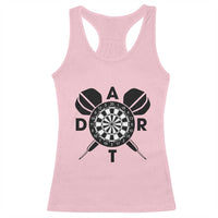 Vintage Dartboard Gift Idea For Dart Lover Racerback Tank Top - Wonder Print Shop
