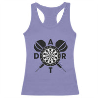 Vintage Dartboard Gift Idea For Dart Lover Racerback Tank Top - Wonder Print Shop