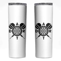 Vintage Dartboard Gift Idea For Dart Lover Skinny Tumbler - Wonder Print Shop