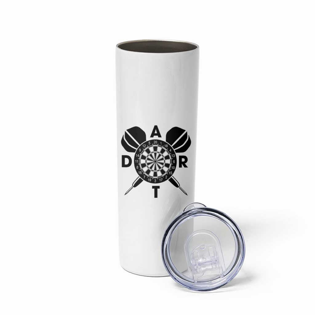 Vintage Dartboard Gift Idea For Dart Lover Skinny Tumbler - Wonder Print Shop