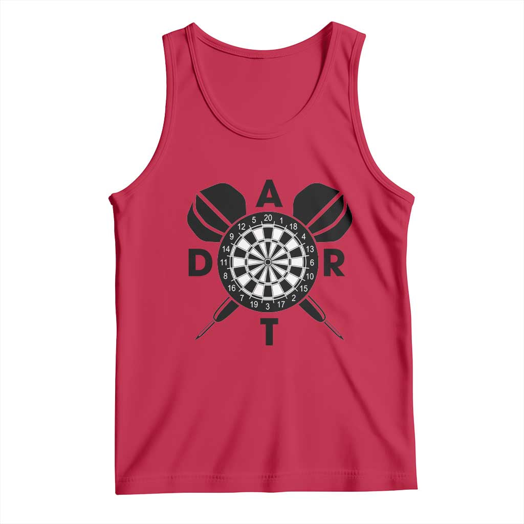 Vintage Dartboard Gift Idea For Dart Lover Tank Top - Wonder Print Shop