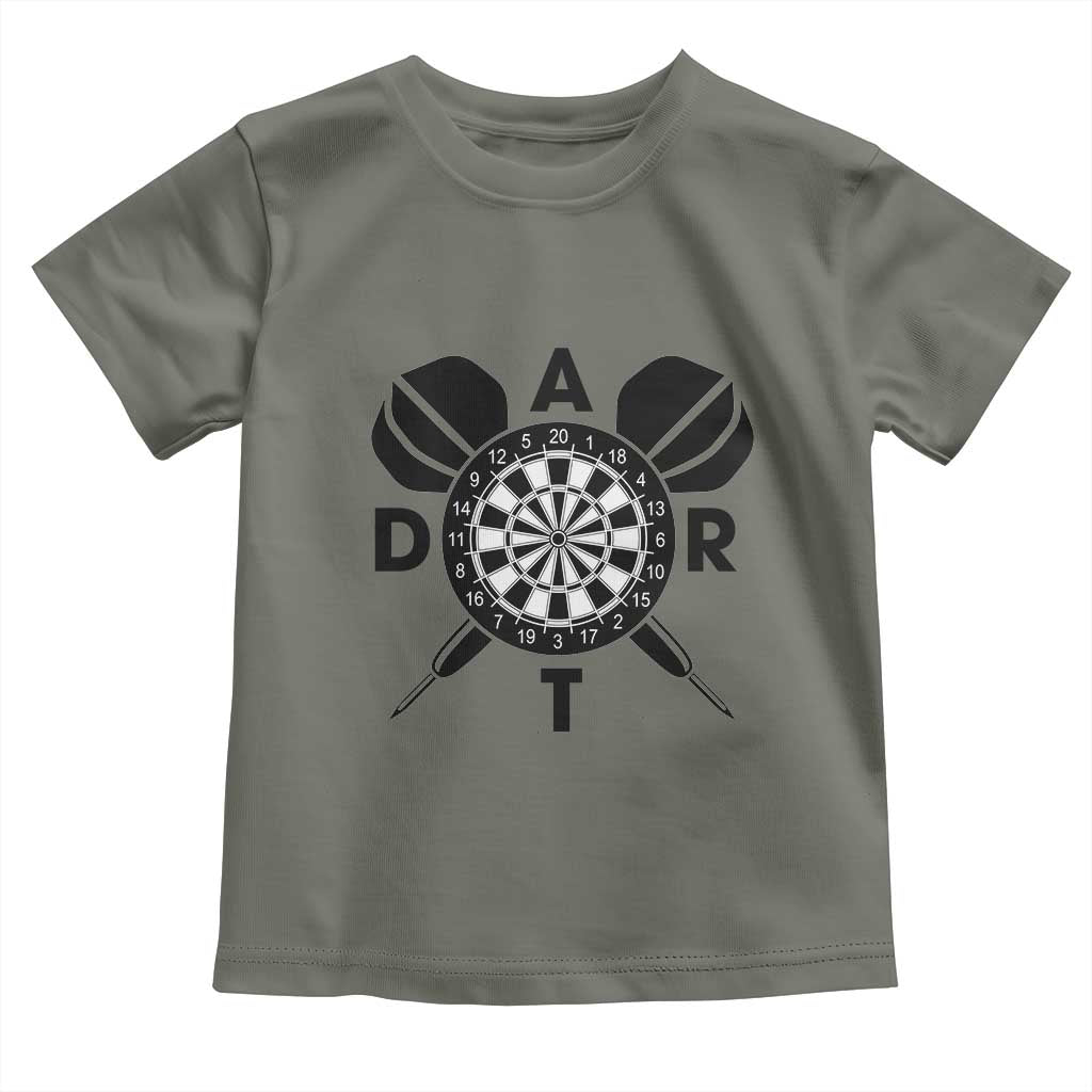 Vintage Dartboard Gift Idea For Dart Lover Toddler T Shirt - Wonder Print Shop