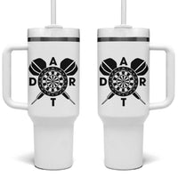 Vintage Dartboard Gift Idea For Dart Lover Tumbler With Handle - Wonder Print Shop