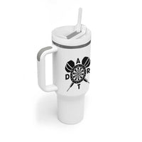 Vintage Dartboard Gift Idea For Dart Lover Tumbler With Handle - Wonder Print Shop
