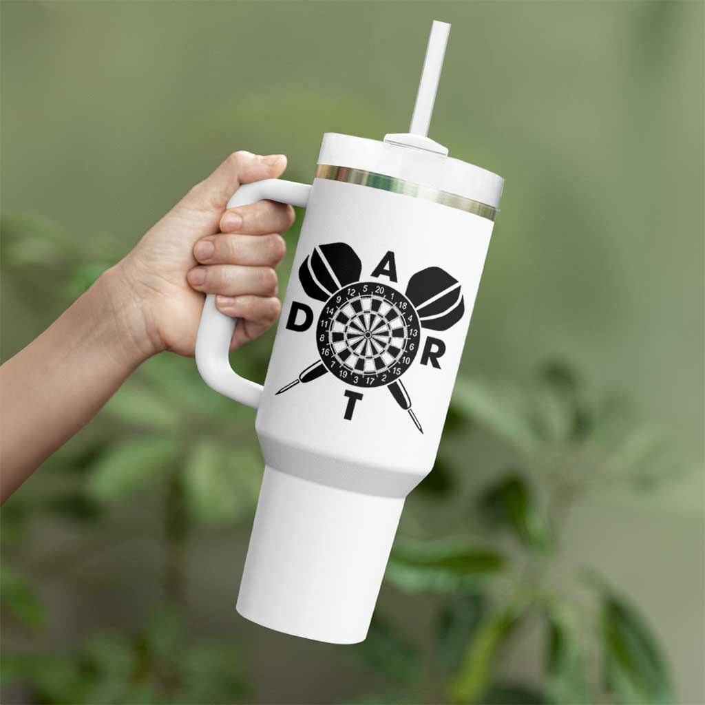 Vintage Dartboard Gift Idea For Dart Lover Tumbler With Handle - Wonder Print Shop