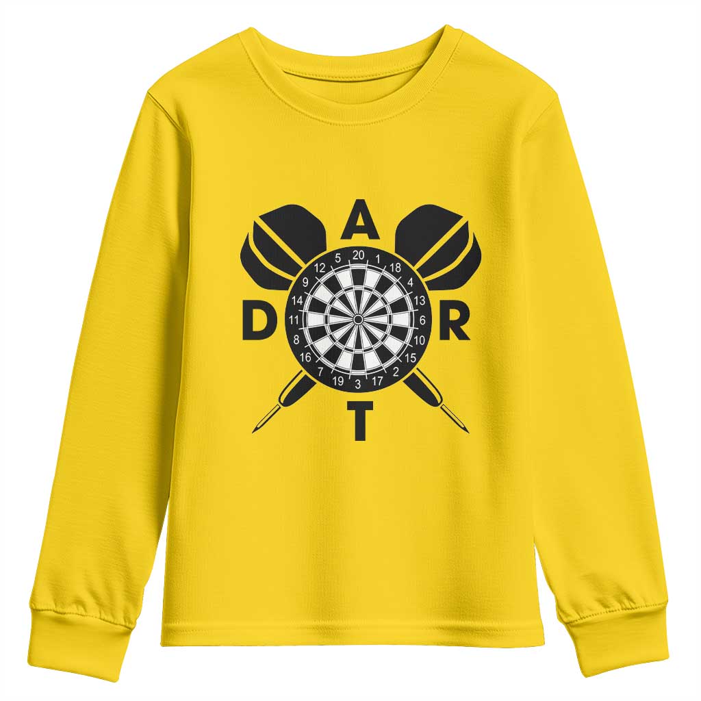 Vintage Dartboard Gift Idea For Dart Lover Youth Sweatshirt - Wonder Print Shop
