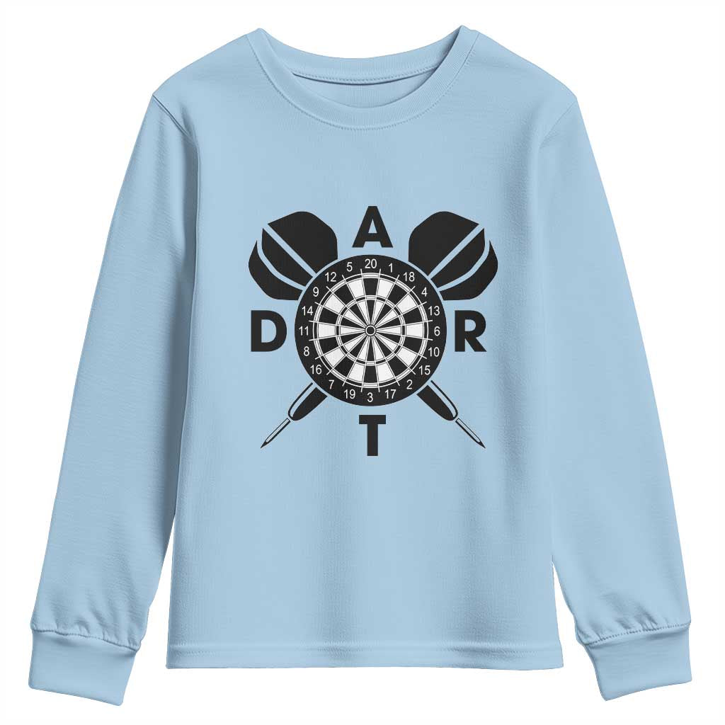 Vintage Dartboard Gift Idea For Dart Lover Youth Sweatshirt - Wonder Print Shop