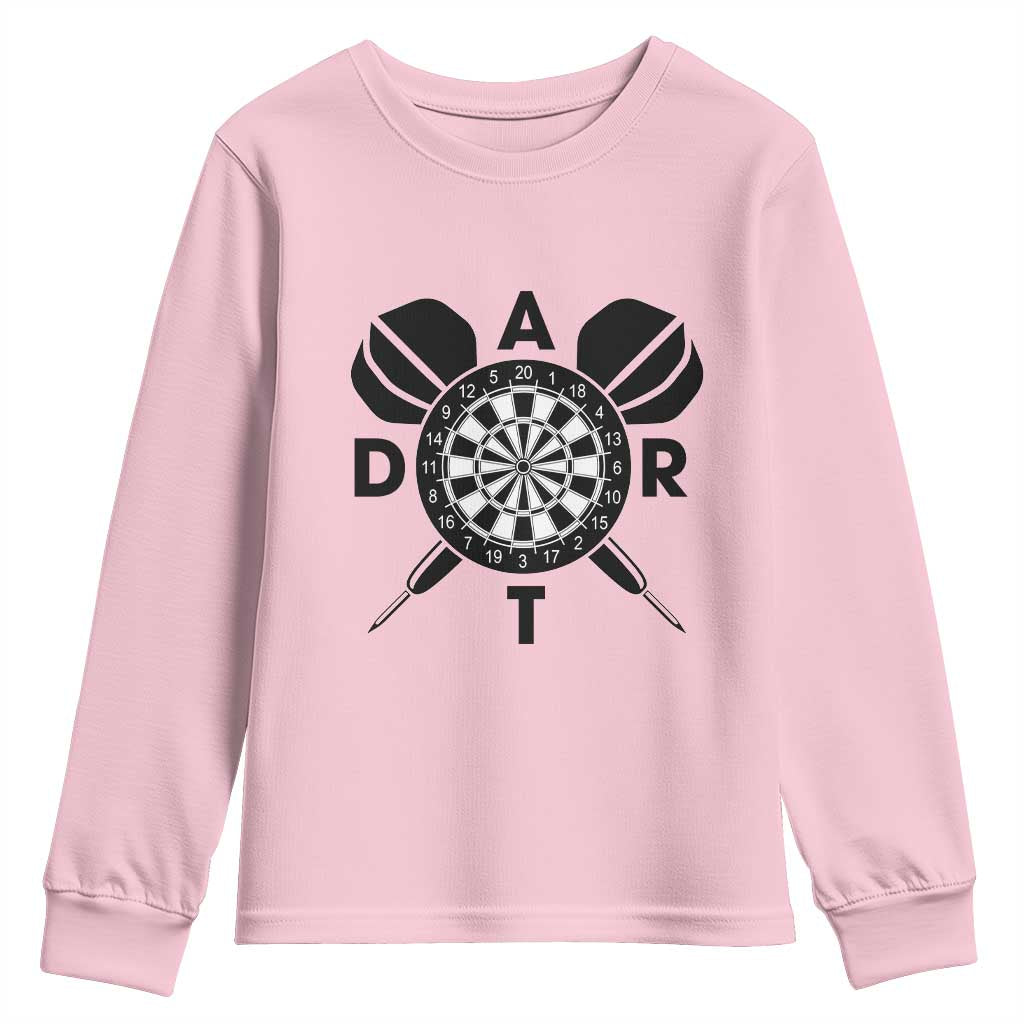 Vintage Dartboard Gift Idea For Dart Lover Youth Sweatshirt - Wonder Print Shop