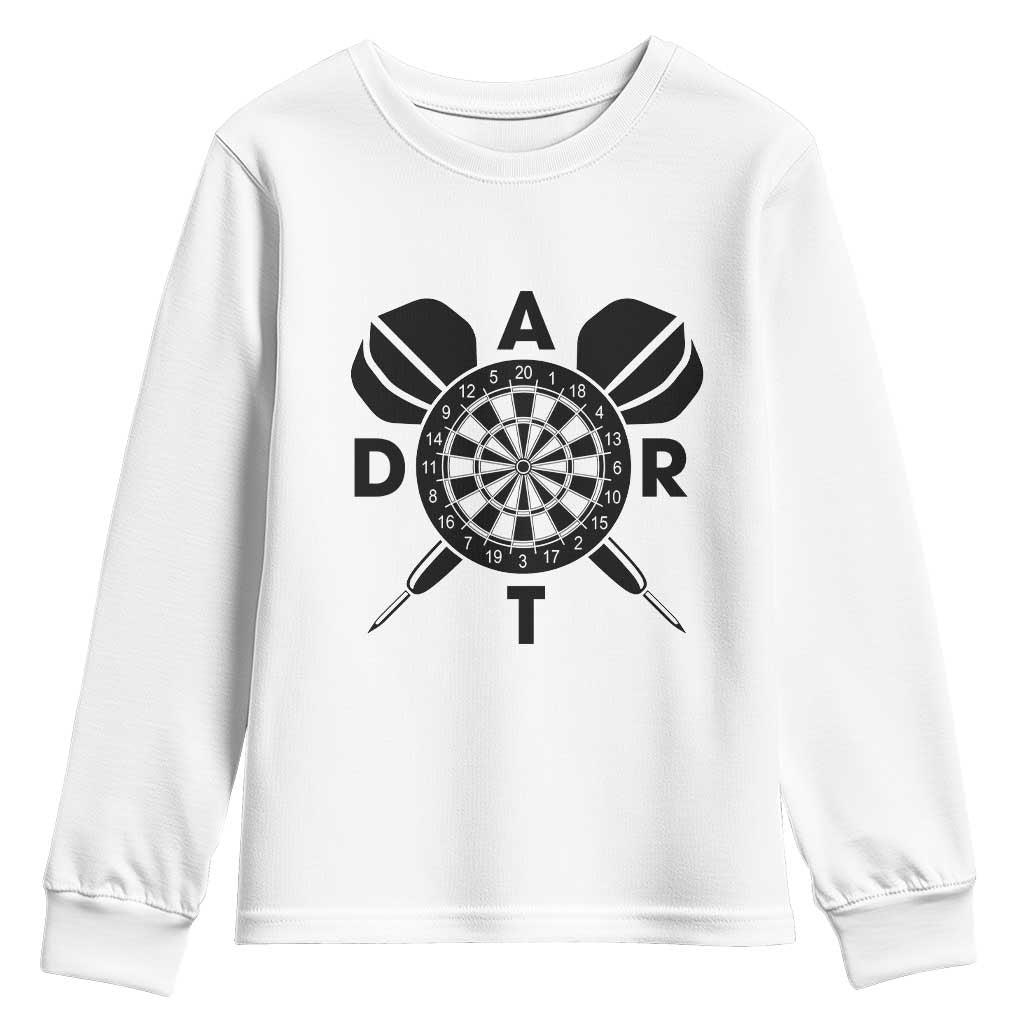 Vintage Dartboard Gift Idea For Dart Lover Youth Sweatshirt - Wonder Print Shop