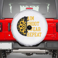 Funny Darts Retro Vintage Spare Tire Cover Aim Shoot Swear Repeat Dartist Gift - Wonder Print Shop