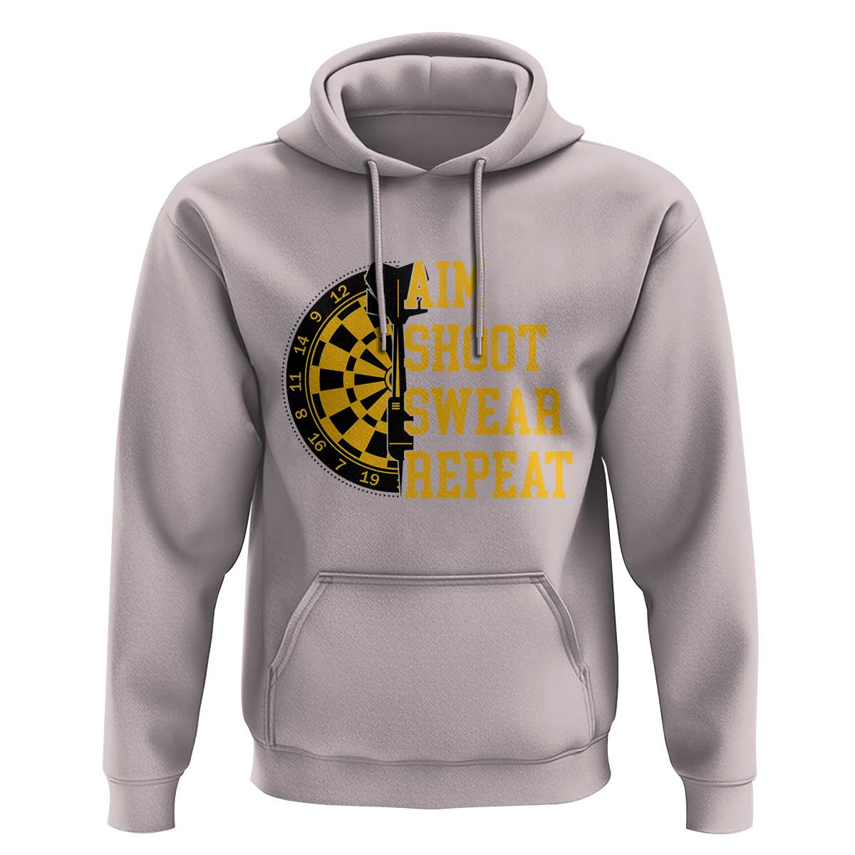 Funny Darts Retro Vintage Hoodie Aim Shoot Swear Repeat Dartist Gift - Wonder Print Shop