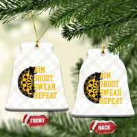 Funny Darts Retro Vintage Ceramic Ornament Aim Shoot Swear Repeat Dartist Gift - Wonder Print Shop