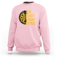 Funny Darts Retro Vintage Sweatshirt Aim Shoot Swear Repeat Dartist Gift - Wonder Print Shop