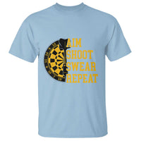 Funny Darts Retro Vintage T Shirt Aim Shoot Swear Repeat Dartist Gift - Wonder Print Shop