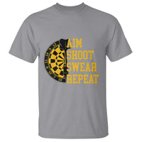 Funny Darts Retro Vintage T Shirt Aim Shoot Swear Repeat Dartist Gift - Wonder Print Shop