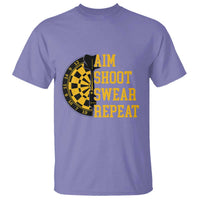 Funny Darts Retro Vintage T Shirt Aim Shoot Swear Repeat Dartist Gift - Wonder Print Shop