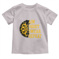 Funny Darts Retro Vintage Toddler T Shirt Aim Shoot Swear Repeat Dartist Gift - Wonder Print Shop