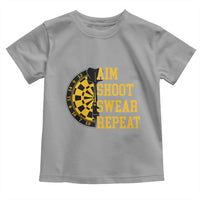 Funny Darts Retro Vintage Toddler T Shirt Aim Shoot Swear Repeat Dartist Gift - Wonder Print Shop
