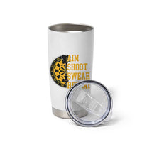 Funny Darts Retro Vintage Tumbler Cup Aim Shoot Swear Repeat Dartist Gift - Wonder Print Shop