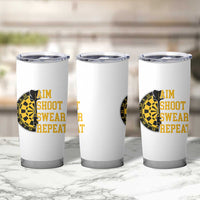 Funny Darts Retro Vintage Tumbler Cup Aim Shoot Swear Repeat Dartist Gift - Wonder Print Shop