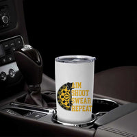Funny Darts Retro Vintage Tumbler Cup Aim Shoot Swear Repeat Dartist Gift - Wonder Print Shop