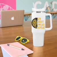 Funny Darts Retro Vintage Tumbler With Handle Aim Shoot Swear Repeat Dartist Gift - Wonder Print Shop