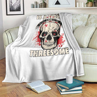 Happiness Is a Tight Threesome Throw Blanket Gothic Dart Player Gift - Wonder Print Shop