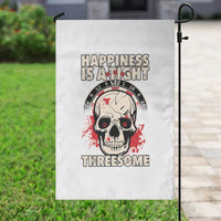 Happiness Is a Tight Threesome Garden Flag Gothic Dart Player Gift - Wonder Print Shop