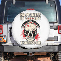 Happiness Is a Tight Threesome Spare Tire Cover Gothic Dart Player Gift - Wonder Print Shop