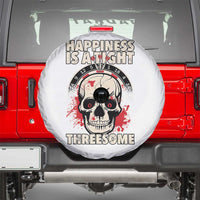 Happiness Is a Tight Threesome Spare Tire Cover Gothic Dart Player Gift - Wonder Print Shop