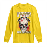Happiness Is a Tight Threesome Long Sleeve Shirt Gothic Dart Player Gift - Wonder Print Shop