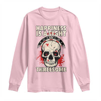Happiness Is a Tight Threesome Long Sleeve Shirt Gothic Dart Player Gift - Wonder Print Shop