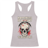 Happiness Is a Tight Threesome Racerback Tank Top Gothic Dart Player Gift - Wonder Print Shop