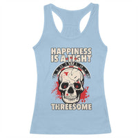 Happiness Is a Tight Threesome Racerback Tank Top Gothic Dart Player Gift - Wonder Print Shop