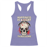 Happiness Is a Tight Threesome Racerback Tank Top Gothic Dart Player Gift - Wonder Print Shop