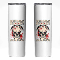 Happiness Is a Tight Threesome Skinny Tumbler Gothic Dart Player Gift - Wonder Print Shop
