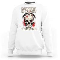 Happiness Is a Tight Threesome Sweatshirt Gothic Dart Player Gift - Wonder Print Shop