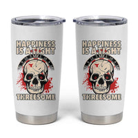 Happiness Is a Tight Threesome Tumbler Cup Gothic Dart Player Gift - Wonder Print Shop