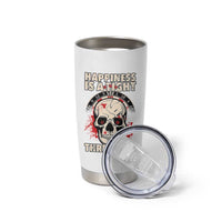 Happiness Is a Tight Threesome Tumbler Cup Gothic Dart Player Gift - Wonder Print Shop