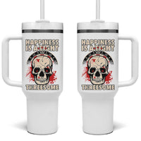 Happiness Is a Tight Threesome Tumbler With Handle Gothic Dart Player Gift - Wonder Print Shop