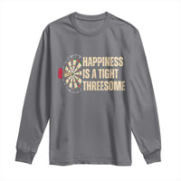 Funny Darts Happiness Is A Tight Threesome Long Sleeve Shirt Vintage Dartist Gift - Wonder Print Shop