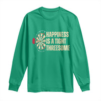 Funny Darts Happiness Is A Tight Threesome Long Sleeve Shirt Vintage Dartist Gift - Wonder Print Shop