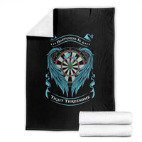Dart Player Sport Throw Blanket Darts Happiness Is A Tight Threesome - Wonder Print Shop