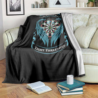 Dart Player Sport Throw Blanket Darts Happiness Is A Tight Threesome - Wonder Print Shop