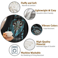 Dart Player Sport Throw Blanket Darts Happiness Is A Tight Threesome - Wonder Print Shop